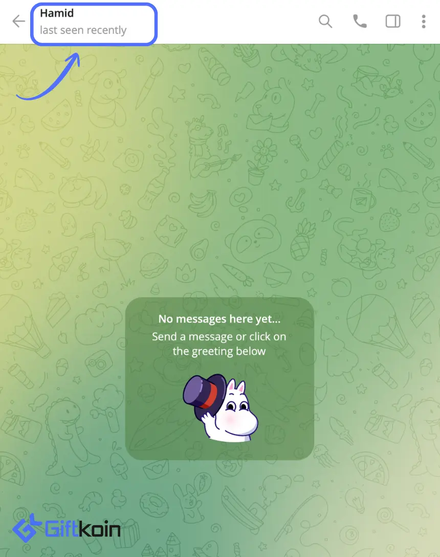 Opening a Telegram user profile to send a Premium gift