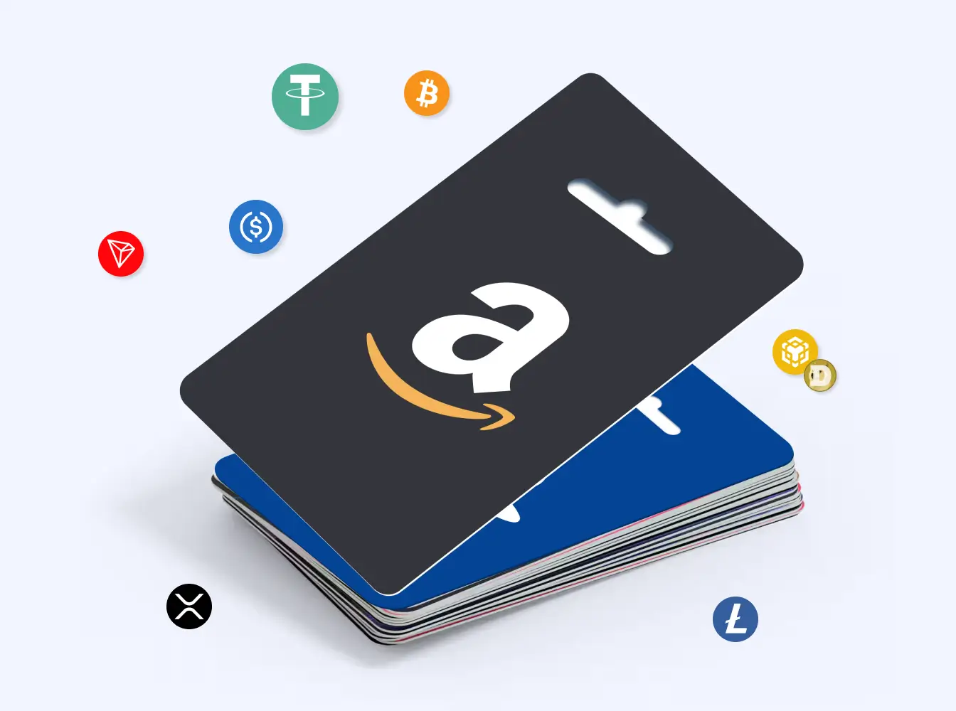 Pay for Amazon and other gift cards using Bitcoin and USDT on GiftKoin